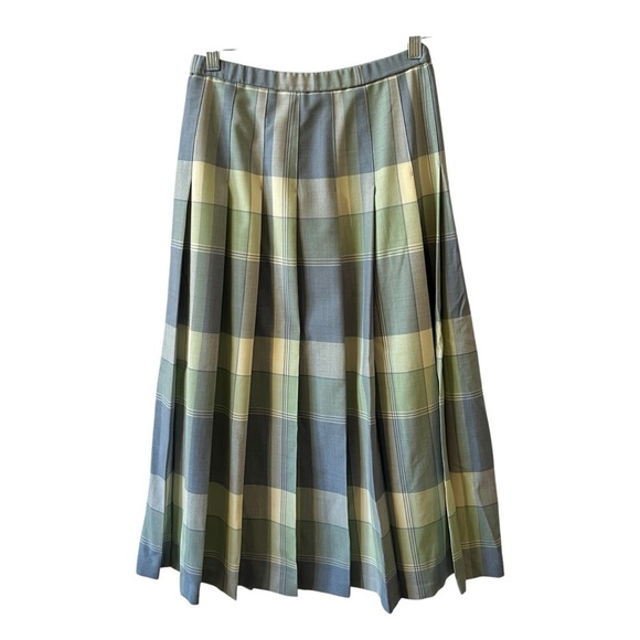 PENDLETON PLEATED SKIRT VIRGIN WOOL ENGLISH COUNTRY PREPPY LT ACADEMIA VINTAGE 6 - Picture 1 of 9